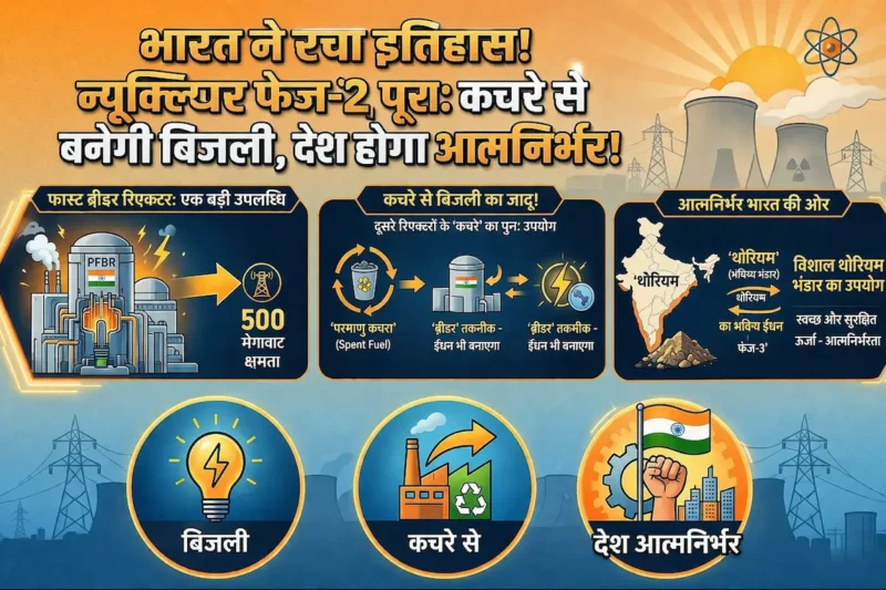 भारत न्यूक्लियर फेज 2 का प्रोटोटाइप फास्ट ब्रीडर रिएक्टर (PFBR)