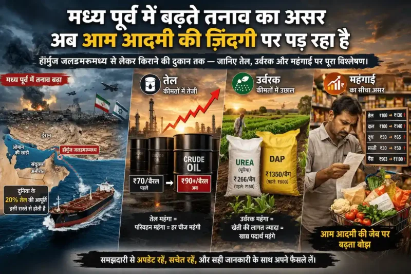 मध्य पूर्व संघर्ष का वैश्विक असर: तेल से लेकर थाली तक